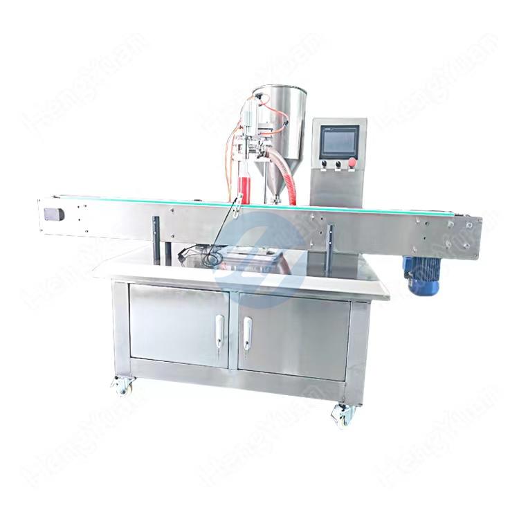 HYRO-A100 Automatic single head servo rotor pump granuled sauce filling machine