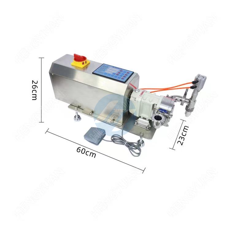 semi-automatic lobe pump dosing jam filling machine