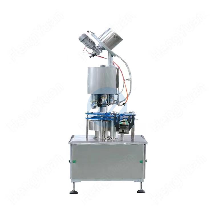 Automatic Rotary Glass Bottle Crown Lid Capping Machine