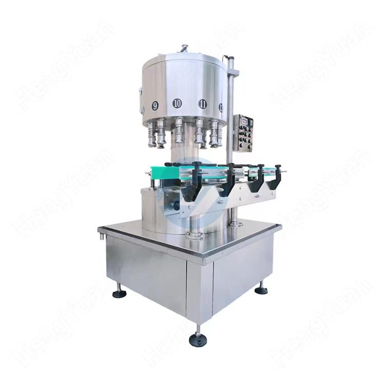 Automatic rotary negative pressure liquid filling machine