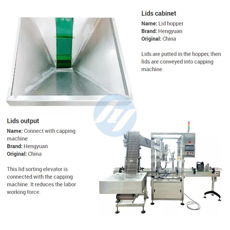 Automatic Plastic Lid Sorting Elevating Machine