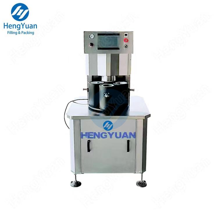 Semi-auto Vacuum Four Heads Capping Machine