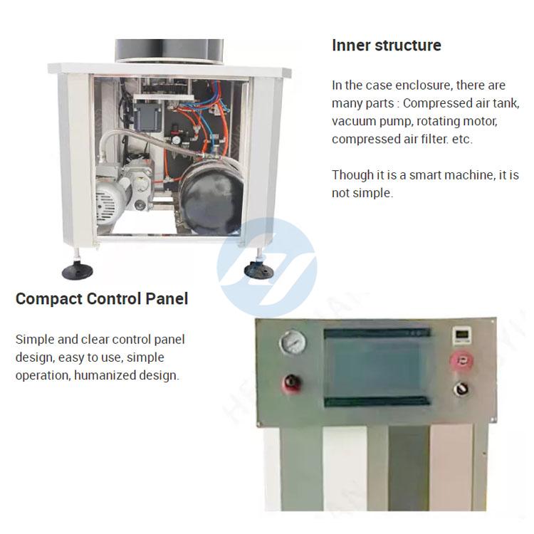 HYSC-X10-T Semi-auto Vacuum 4 Heads Lug Lid Vacuum Capping Machine