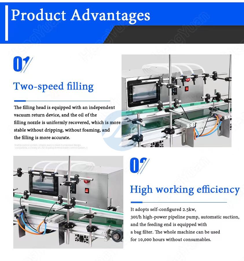 HYTF-1000 Table Top Automatic Juice Filling Machine advanage