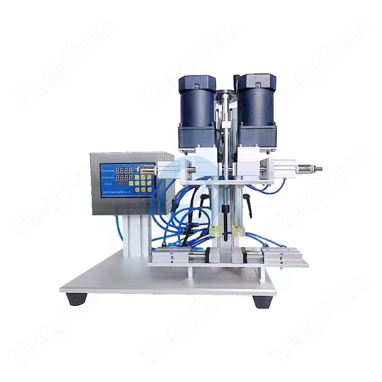 Desktop 4 Wheels Clamping Screwing Capping Machine