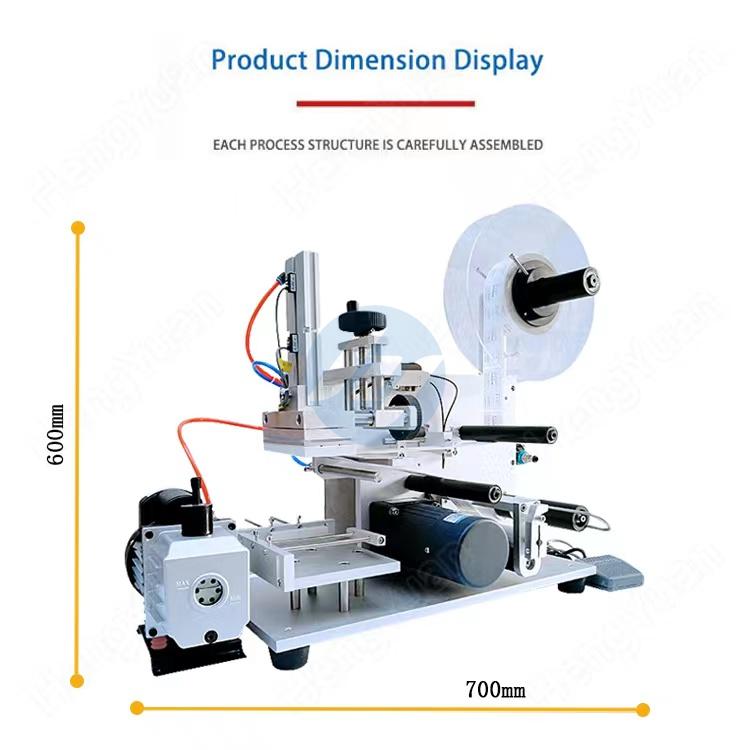 Table Top Flat Surface Semi-automatic Bottle Label Applicator