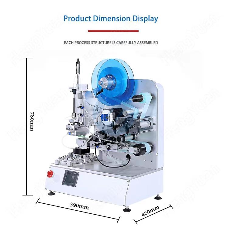 HYT-618 Semi-automatic Table Top High-precision Top Side Plane Labeling Machine