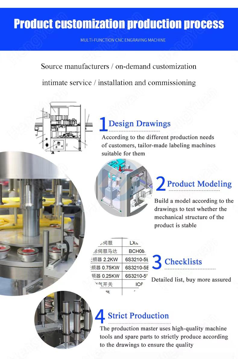 Automatic Rotary OPP and BOPP Label PET Bottle Hot Melt Glue Labeling Machine