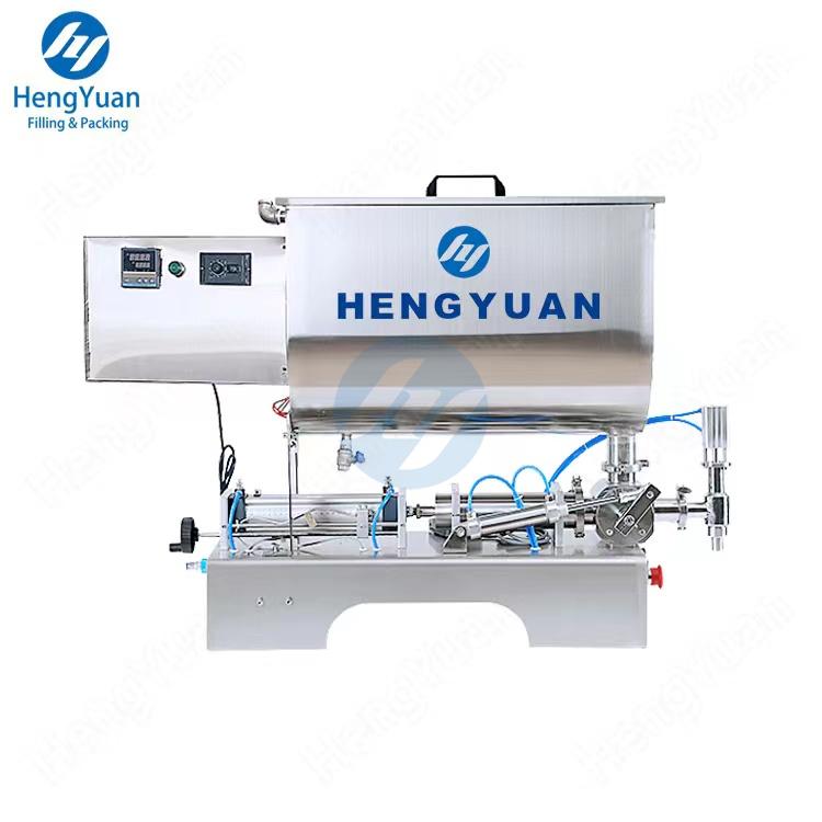 HYSP1-PU-1000H U Shape Hopper Mixing Heating Piston Filling Machine