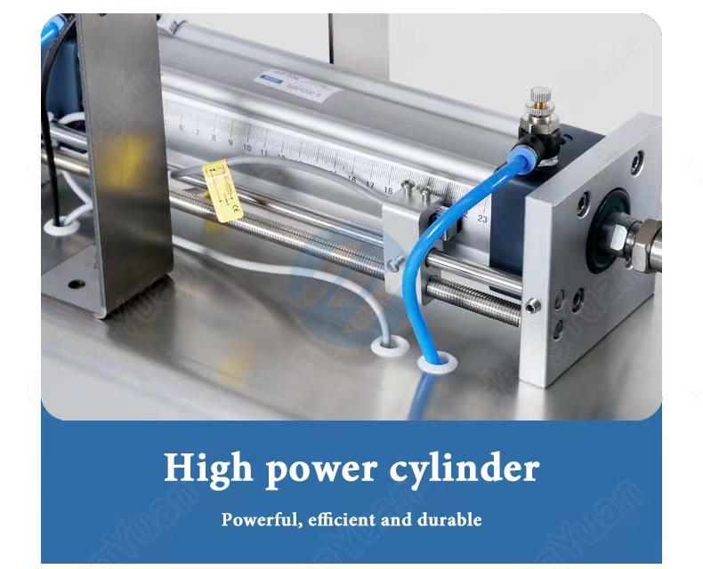 HYSP1-PU-1000H Desktop Mixing Heating Pneumatic Piston Semi-automatic Filling Machine