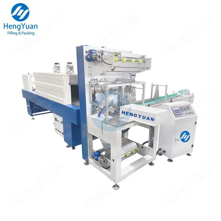 HYSW-150W L shape cuff type bottles shrinkage wrapping packing machine