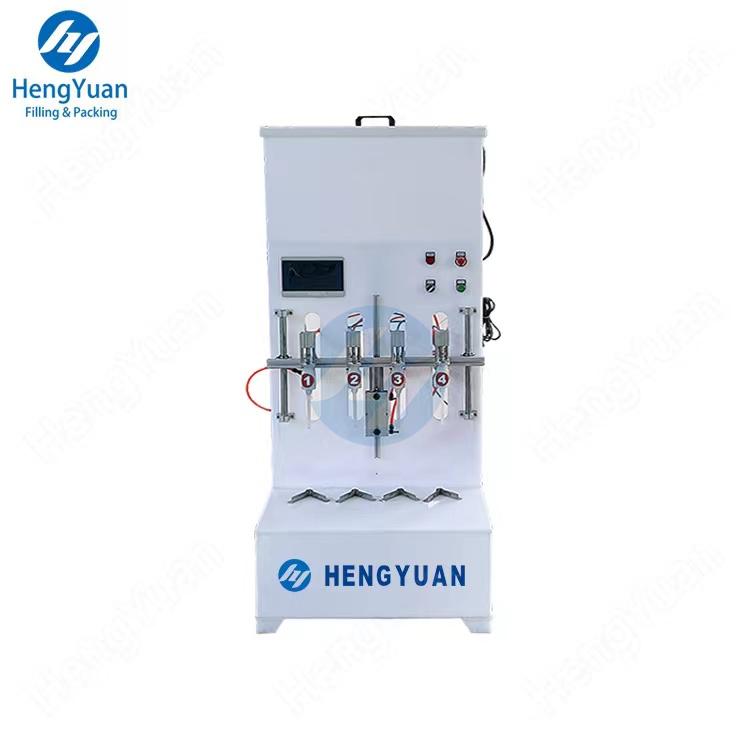 HYSG-AE-4 Semi-automatic anti-corrosive liquid bleach filling machine