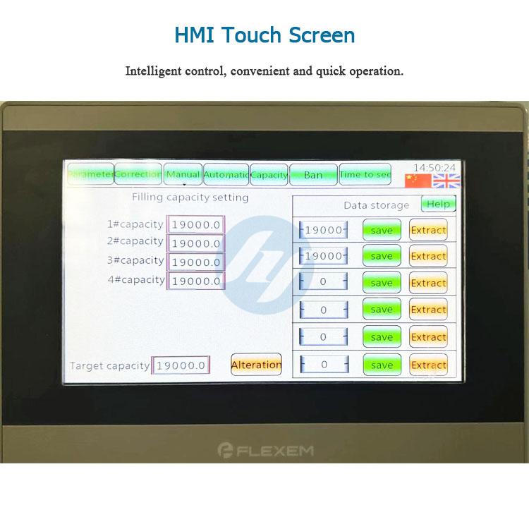 HYSG-AE Economical Type Anti-corrosive Filling Machine Touch Screen