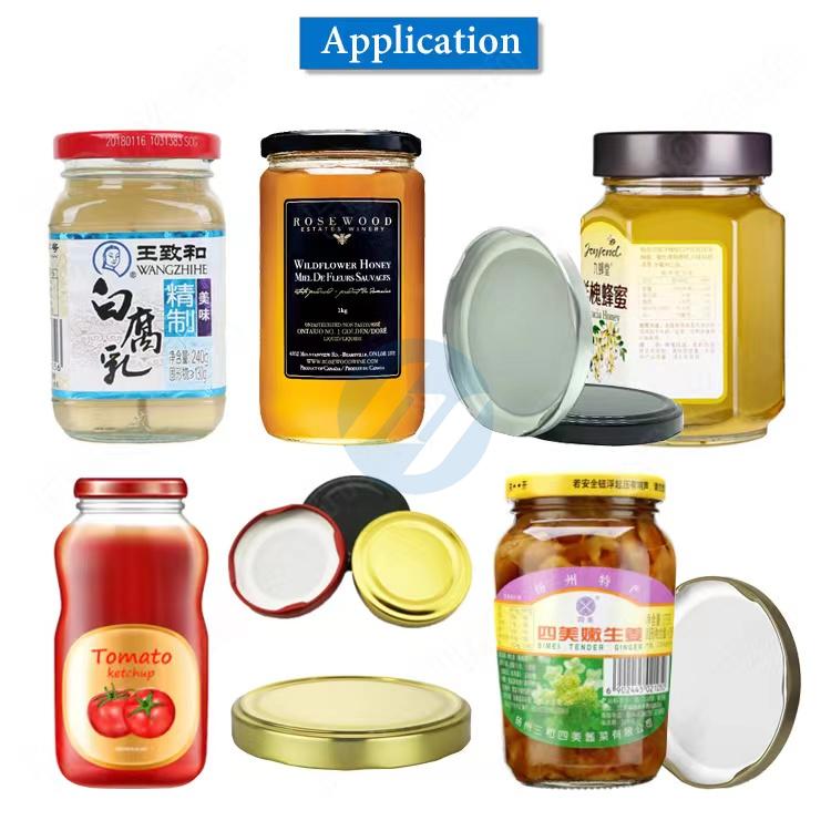 Automatic Glass Jars Vacuum Single Head Capping Machine