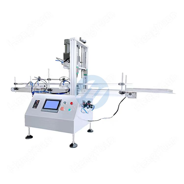 Desktop Automatic Four Wheels Clamping Cap Bottle Capping Machine