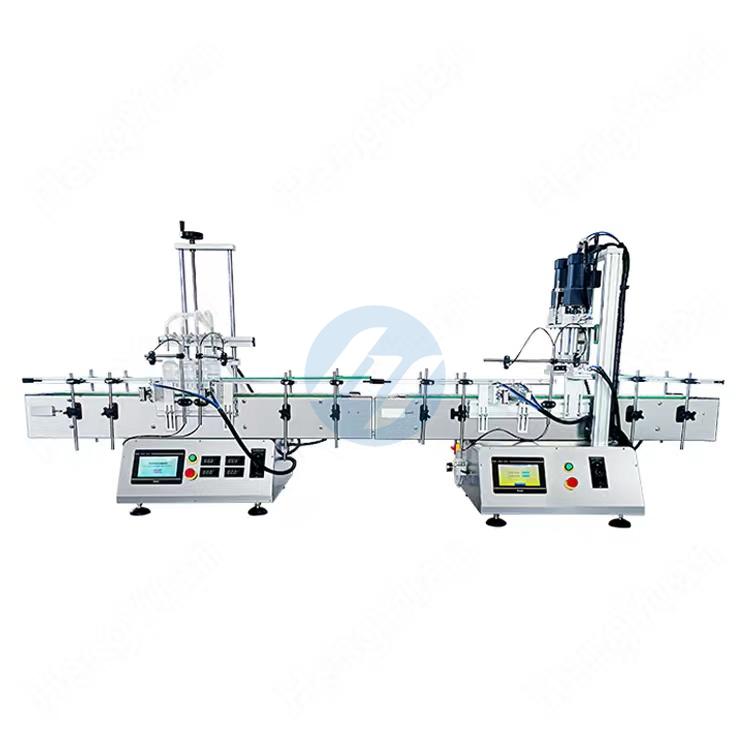 HYXG-4CT Automatic Four Wheels Clamping Cap Bottle Capping Machine Line