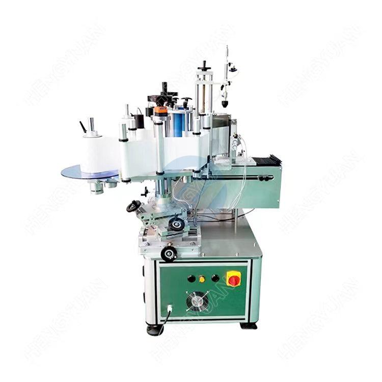 HYT-909 Semi-automatic bottle dual-sided sticker labeling machine