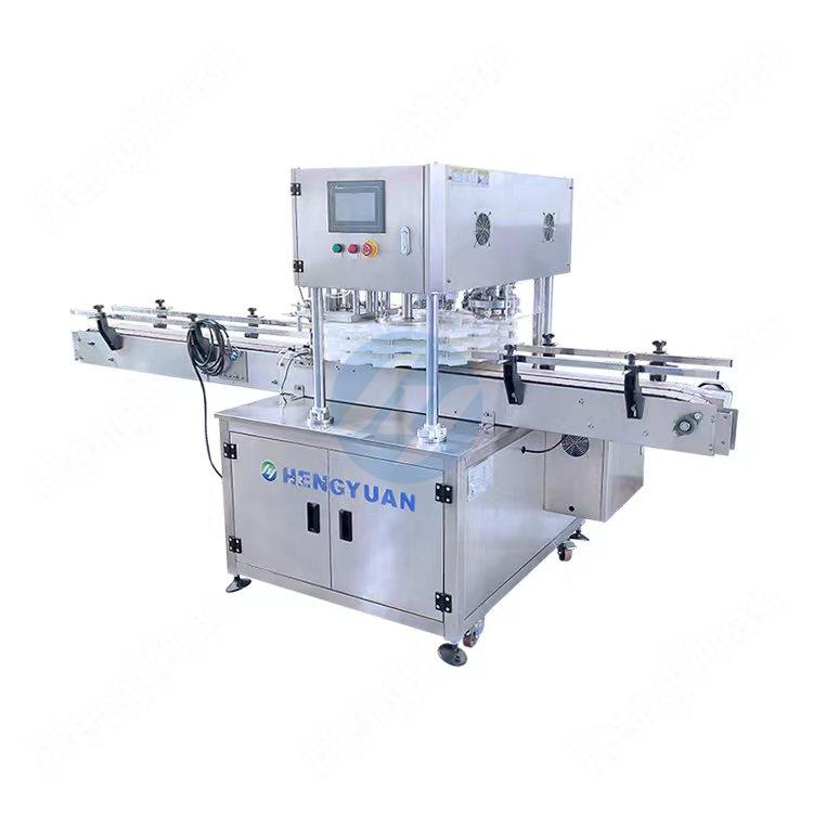 Automatic Cans Plate Lid Double-Head Capping Sealing Equipment