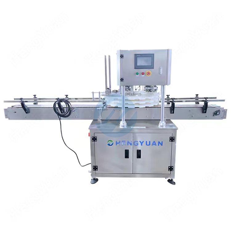 Automatic Cans Star Wheel Double-head Capping Machine