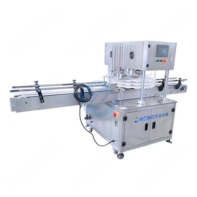Cans Plate Lid Double Heads Capping Sealing Machine