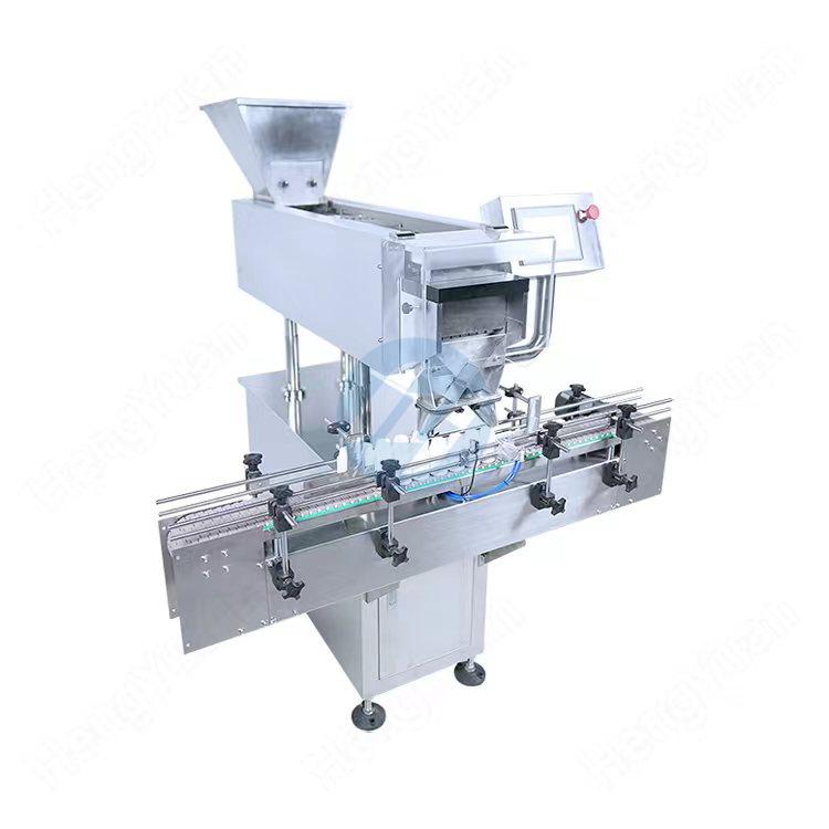Automatic Electronic Capsules Counting Two Heads Filling Machine