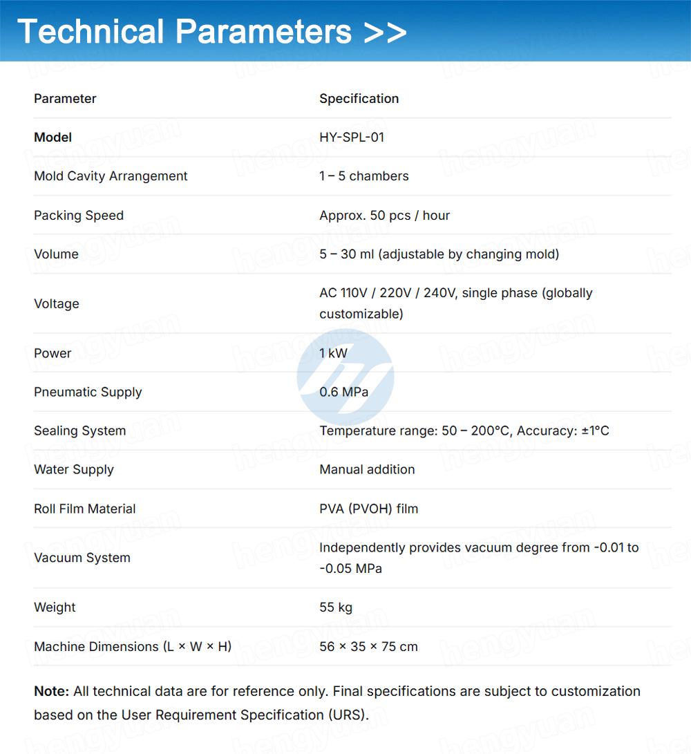 Lab Used PVA Pod Packer