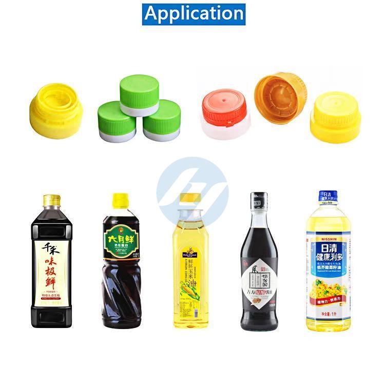 Automatic Linear Lid Pressing-on Bottle Capping Machine