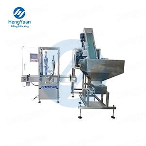 Automatic Pump Lid Bottle Putting Machine