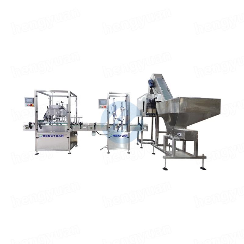 Automatic Pump Lid Bottle Putting Machine