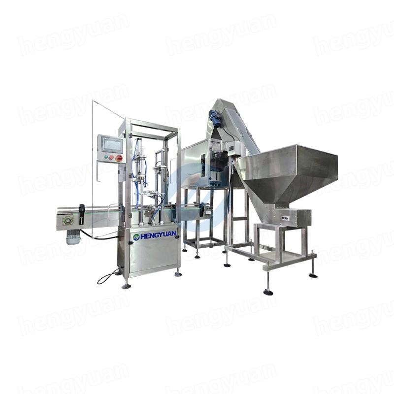 Automatic Pump Lid Bottle Putting Machine