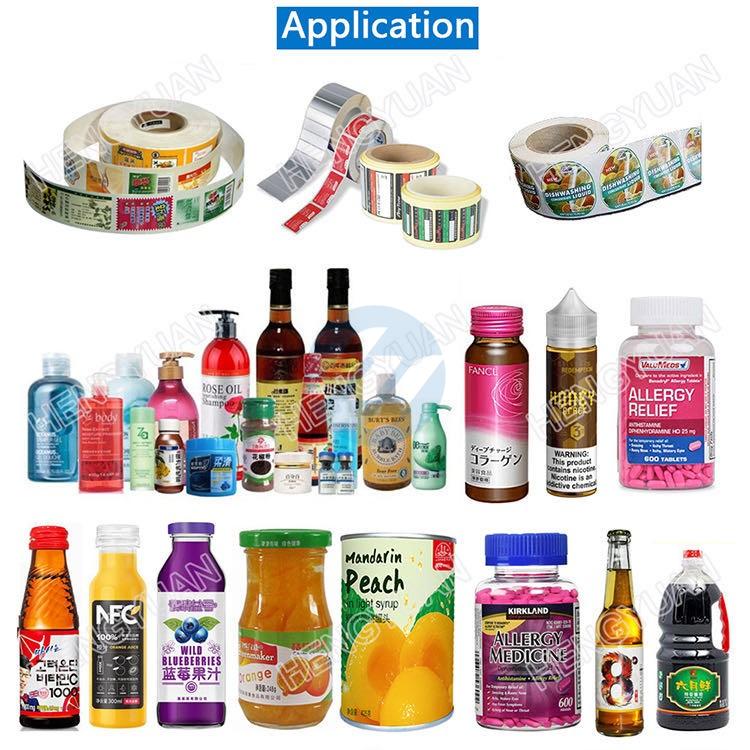 Automatic Self-adhesive Non-dry Sticker Round Bottle Labeling Machine 