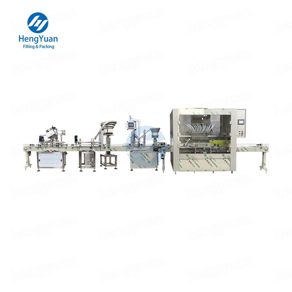 Automatic Toilet Bowl Cleaner Bottle Filling Plugging Capping Machine