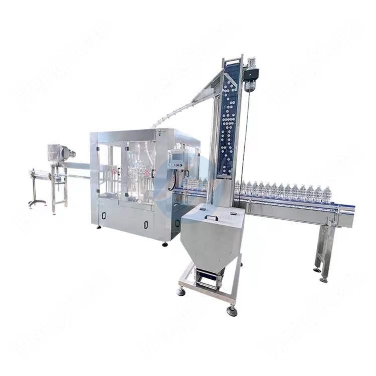 HY-CGF 8-8-3 Automatic PET Bottles Rinsing Filling and Screwing Capping Machine for Drinking Water Dispensing Equipment
