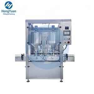 HYAP-S1000-2 Automatic Servo Driving Piston Two Head Sauce Filling Machine With Stirring Material and Optional Heating Hopper