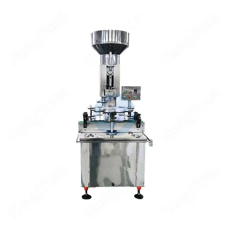 HYPC-100 Automatic Single-head Cork Stopper Pressing Down Glass Bottle Capping Sealing Machine