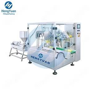 HYRP8-200L-L Rotary Type Automatic Premade Pouch Liquid Packing Machine HYRP8-200L-L Rotary Type Automatic Premade Pouch Liquid Packing Machine
