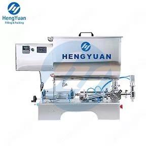 HYSP1-PU-1000H Table Top Pneumatic Piston Granules Sauce Filling Machine with Mixing Heating U Shape Hopper HYSP1-PU-1000H Table Top Pneumatic Piston Granules Sauce Filling Machine with Mixing Heating U Shape Hopper