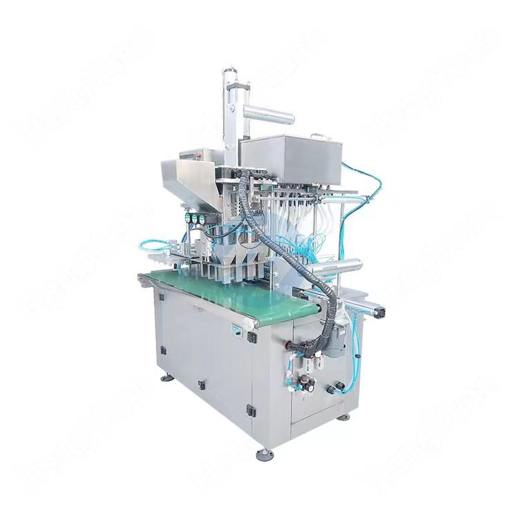 HYSR-244PL Powder and Liquid PVA Water-Soluble Film Pods Packing Machine | Automatic Detergent PVOH Capsules Packer