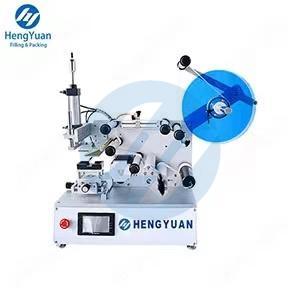 HYT-30114 Semi-automatic Non-dry Glue Self-Adhesive Sticker Flat Surface Plane Labeling Machine | Label Applicator