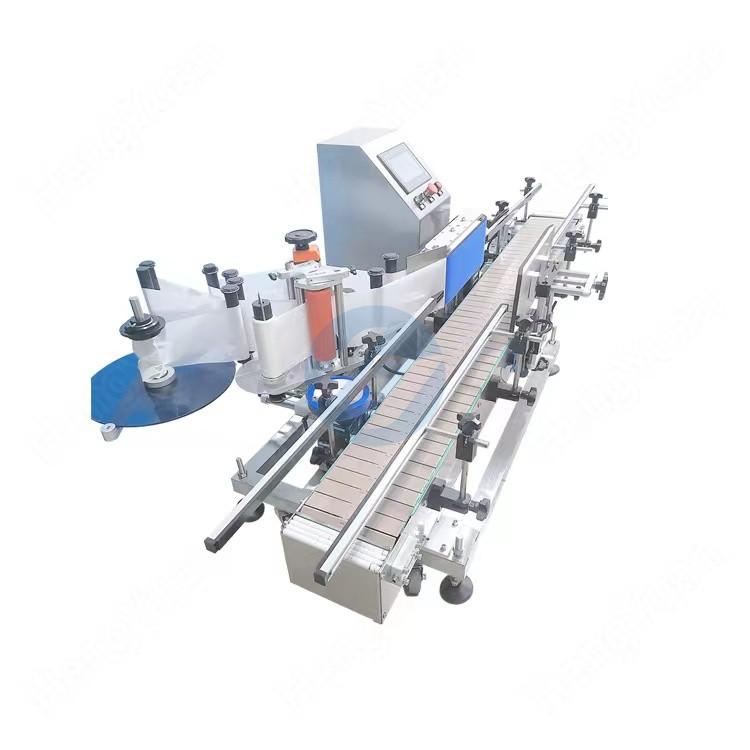 HYTB-150S-B Automatic 1 Gallon to 10L Round Barrel Self-adhesive Sticker Labeling Machine | Vertical Bottle Label Applicator