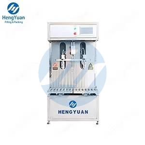 HYWF-30S Semi-automatic Weighing Type 5-30 KGS ( Liters ) Liquid Bottle Barrels Pail Filling Machine Filler Dispensing Equipment